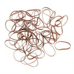 Резинки для волос Dewal, силиконовые, коричневые, midi 50 шт/уп - фото 40883