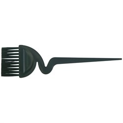 Кисть для окрашивания Dewal, черная, с черной прямой щетиной, с ручкой зиг-заг, широкая 55 мм - фото 41039