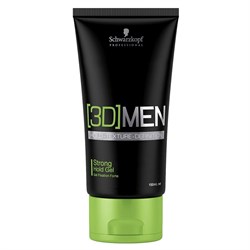 Гель для волос сильной фиксации 3D MEN 150 мл - фото 44666