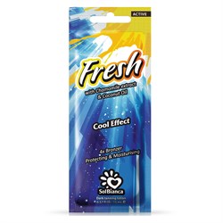 Крем для загара в солярии Fresh с экстрактом ромашки, маслом кокоса и бронзаторами SolBianca 15 мл - фото 44857