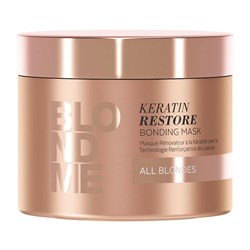 Бондинг-маска кератиновое восстановление для волос блонд BlondMe Keratin Restore Bonding Conditioner 200 мл - фото 45520