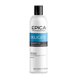Бессульфатный шампунь для деликатного очищения с гиалуроновой кислотой Epica Delicate 300 мл - фото 46319