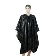 Пеньюар для стрижки Dewal Love нейлон черный 138x150 см на крючках