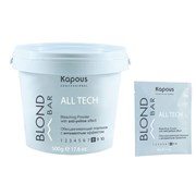 Обесцвечивающий порошок All tech с антижелтым эффектом Blond Bar Kapous